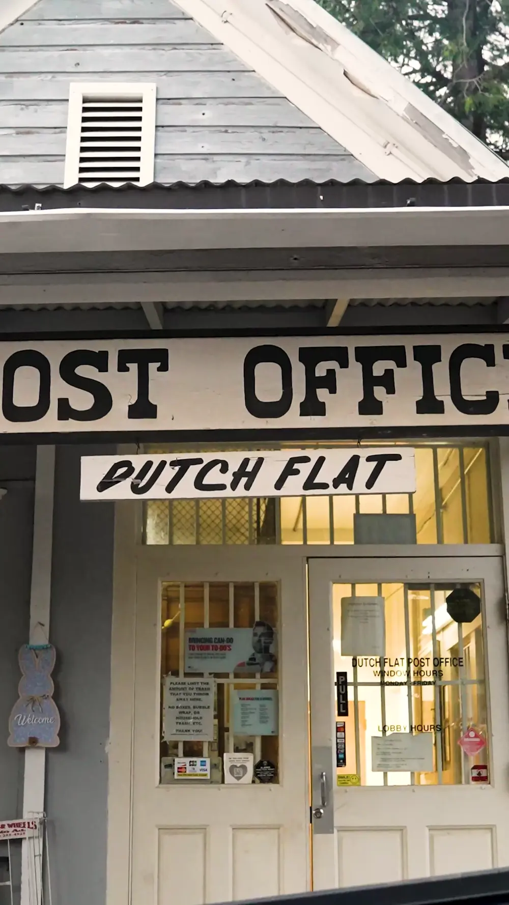 The Dutch Flat post office.