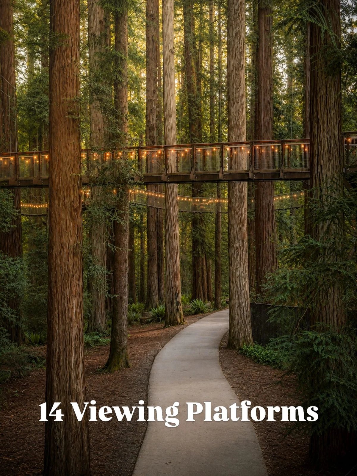 Sky Walk viewing platform within the redwood forest