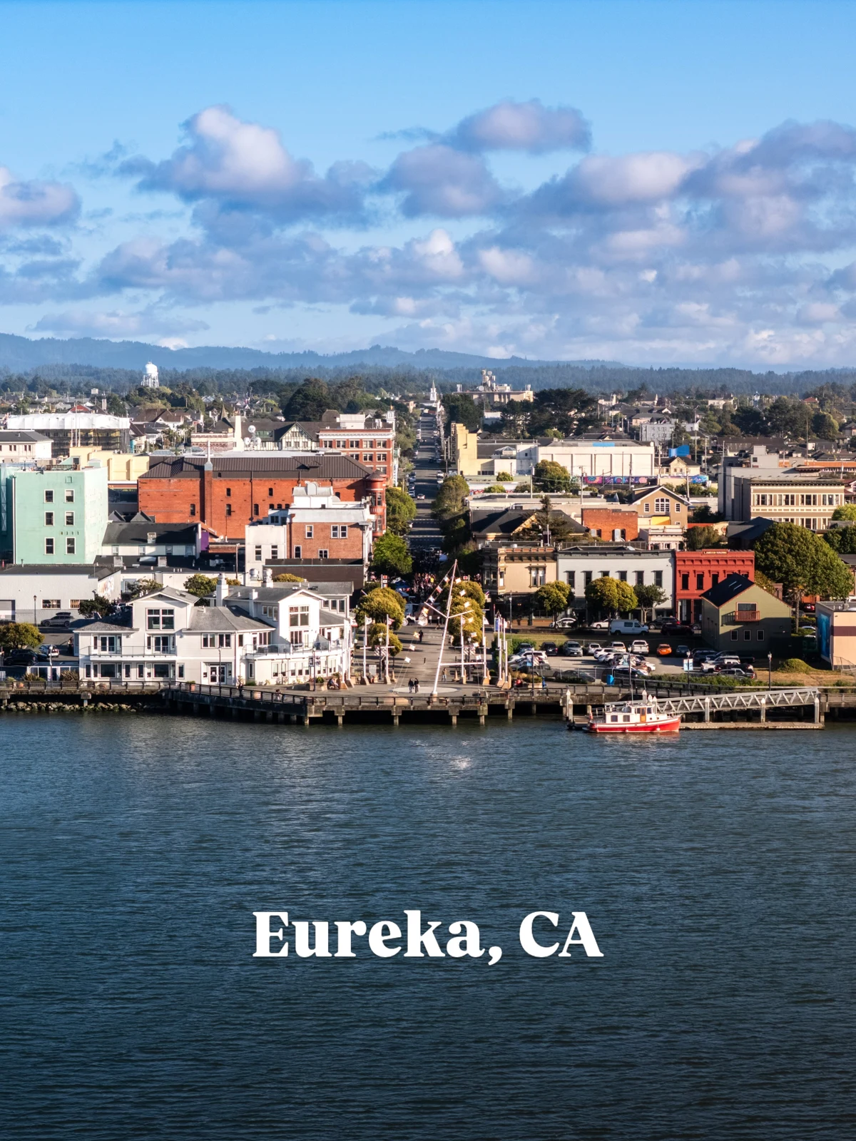 Eureka waterfront and Old Town buildings
